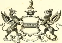 An illustration from A visitation of the seats and arms of the noblemen and gentlemen of Great Britain and Ireland (1855)