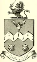 An illustration from A visitation of the seats and arms of the noblemen and gentlemen of Great Britain and Ireland (1855)