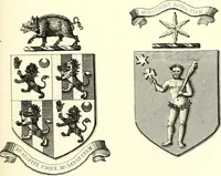 An illustration from A visitation of the seats and arms of the noblemen and gentlemen of Great Britain and Ireland (1855)