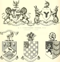 An illustration from A visitation of the seats and arms of the noblemen and gentlemen of Great Britain and Ireland (1855)