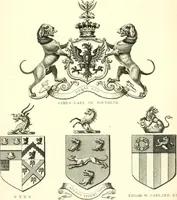An illustration from A visitation of the seats and arms of the noblemen and gentlemen of Great Britain and Ireland (1855)