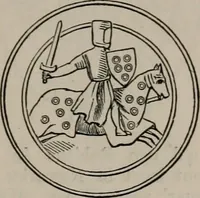 An illustration from The visitations of the county of Nottingham in the years 1569 and 1614 : with many other descents of the same county (1871)
