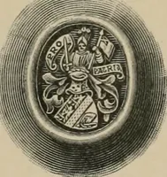 An illustration from The visitations of the county of Sussex made and taken in the years 1530, Thomas Benolte, Clarenceux king of arms; and 1633-4 by John Philipot, Somerset herald, and George Owen, York herald, for Sir John Burroughs, Garter, and Sir Richard St. George, Clarenceux (1905)