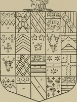 An illustration from The visitations of the county of Sussex made and taken in the years 1530, Thomas Benolte, Clarenceux king of arms; and 1633-4 by John Philipot, Somerset herald, and George Owen, York herald, for Sir John Burroughs, Garter, and Sir Richard St. George, Clarenceux (1905)
