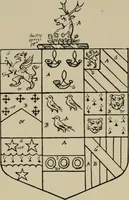 An illustration from The visitations of the county of Sussex made and taken in the years 1530, Thomas Benolte, Clarenceux king of arms; and 1633-4 by John Philipot, Somerset herald, and George Owen, York herald, for Sir John Burroughs, Garter, and Sir Richard St. George, Clarenceux (1905)