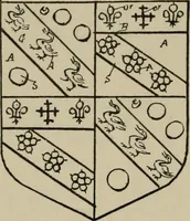 An illustration from The visitations of the county of Sussex made and taken in the years 1530, Thomas Benolte, Clarenceux king of arms; and 1633-4 by John Philipot, Somerset herald, and George Owen, York herald, for Sir John Burroughs, Garter, and Sir Richard St. George, Clarenceux (1905)
