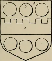 An illustration from The visitations of the county of Sussex made and taken in the years 1530, Thomas Benolte, Clarenceux king of arms; and 1633-4 by John Philipot, Somerset herald, and George Owen, York herald, for Sir John Burroughs, Garter, and Sir Richard St. George, Clarenceux (1905)