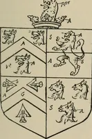 An illustration from The visitations of the county of Sussex made and taken in the years 1530, Thomas Benolte, Clarenceux king of arms; and 1633-4 by John Philipot, Somerset herald, and George Owen, York herald, for Sir John Burroughs, Garter, and Sir Richard St. George, Clarenceux (1905)
