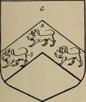 An illustration from The visitations of the county of Sussex made and taken in the years 1530, Thomas Benolte, Clarenceux king of arms; and 1633-4 by John Philipot, Somerset herald, and George Owen, York herald, for Sir John Burroughs, Garter, and Sir Richard St. George, Clarenceux (1905)