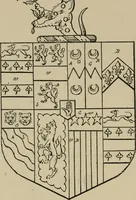 An illustration from The visitations of the county of Sussex made and taken in the years 1530, Thomas Benolte, Clarenceux king of arms; and 1633-4 by John Philipot, Somerset herald, and George Owen, York herald, for Sir John Burroughs, Garter, and Sir Richard St. George, Clarenceux (1905)