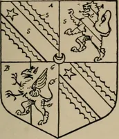 An illustration from The visitations of the county of Sussex made and taken in the years 1530, Thomas Benolte, Clarenceux king of arms; and 1633-4 by John Philipot, Somerset herald, and George Owen, York herald, for Sir John Burroughs, Garter, and Sir Richard St. George, Clarenceux (1905)