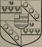 An illustration from The visitations of the county of Oxford : taken in the years 1566 by William Harvey, Clarencieux; 1574 by Richard Lee, Portcullis ; and in 1634 by John Philpott, Somerset, and William Ryley, Bluemantle. Together with The gatherings of Oxfordshire, collected by Richard Lee in 1574 (1871)