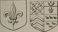 An illustration from The visitations of the county of Oxford : taken in the years 1566 by William Harvey, Clarencieux; 1574 by Richard Lee, Portcullis ; and in 1634 by John Philpott, Somerset, and William Ryley, Bluemantle. Together with The gatherings of Oxfordshire, collected by Richard Lee in 1574 (1871)