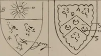 An illustration from The visitations of the county of Oxford : taken in the years 1566 by William Harvey, Clarencieux; 1574 by Richard Lee, Portcullis ; and in 1634 by John Philpott, Somerset, and William Ryley, Bluemantle. Together with The gatherings of Oxfordshire, collected by Richard Lee in 1574 (1871)
