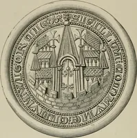 An illustration from The visitations of Hertfordshire : made by Robert Cooke, esq.,Clarencieux, in 1572, and Sir Richard St. George, kt., Clarencieux, in 1634, with Hertfordshire pedigrees from Harleian mss. 6147 and 1546 (1886)