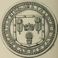 An illustration from The visitations of Hertfordshire : made by Robert Cooke, esq.,Clarencieux, in 1572, and Sir Richard St. George, kt., Clarencieux, in 1634, with Hertfordshire pedigrees from Harleian mss. 6147 and 1546 (1886)