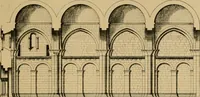 An illustration from A visit to the domed churches of Charente, France, by the Architectural Association of London, in the year 1875 : published as a memorial to Edmund Sharpe : with an historical and descriptive text, illustrated by sixty photo-lithographed plates (1880)