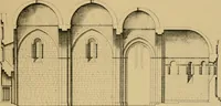 An illustration from A visit to the domed churches of Charente, France, by the Architectural Association of London, in the year 1875 : published as a memorial to Edmund Sharpe : with an historical and descriptive text, illustrated by sixty photo-lithographed plates (1880)