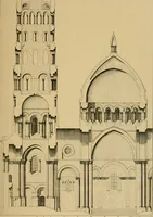 An illustration from A visit to the domed churches of Charente, France, by the Architectural Association of London, in the year 1875 : published as a memorial to Edmund Sharpe : with an historical and descriptive text, illustrated by sixty photo-lithographed plates (1880)