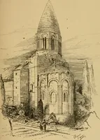 An illustration from A visit to the domed churches of Charente, France, by the Architectural Association of London, in the year 1875 : published as a memorial to Edmund Sharpe : with an historical and descriptive text, illustrated by sixty photo-lithographed plates (1880)