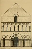 An illustration from A visit to the domed churches of Charente, France, by the Architectural Association of London, in the year 1875 : published as a memorial to Edmund Sharpe : with an historical and descriptive text, illustrated by sixty photo-lithographed plates (1880)
