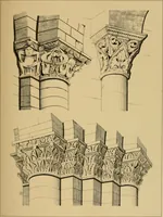 An illustration from A visit to the domed churches of Charente, France, by the Architectural Association of London, in the year 1875 : published as a memorial to Edmund Sharpe : with an historical and descriptive text, illustrated by sixty photo-lithographed plates (1880)