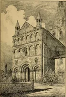 An illustration from A visit to the domed churches of Charente, France, by the Architectural Association of London, in the year 1875 : published as a memorial to Edmund Sharpe : with an historical and descriptive text, illustrated by sixty photo-lithographed plates (1880)