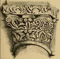 An illustration from A visit to the domed churches of Charente, France, by the Architectural Association of London, in the year 1875 : published as a memorial to Edmund Sharpe : with an historical and descriptive text, illustrated by sixty photo-lithographed plates (1880)