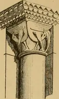 An illustration from A visit to the domed churches of Charente, France, by the Architectural Association of London, in the year 1875 : published as a memorial to Edmund Sharpe : with an historical and descriptive text, illustrated by sixty photo-lithographed plates (1880)