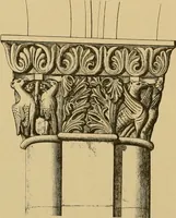 An illustration from A visit to the domed churches of Charente, France, by the Architectural Association of London, in the year 1875 : published as a memorial to Edmund Sharpe : with an historical and descriptive text, illustrated by sixty photo-lithographed plates (1880)