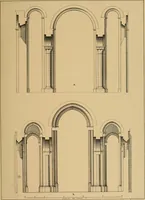 An illustration from A visit to the domed churches of Charente, France, by the Architectural Association of London, in the year 1875 : published as a memorial to Edmund Sharpe : with an historical and descriptive text, illustrated by sixty photo-lithographed plates (1880)