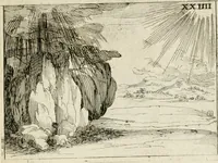 Picture 33 of 35 from Vita Beatae Mariae Virginis matris Dei, emblematibvs delineata = Vie de la bien-hevrevse Vierge Marie, mere de Diev, representée par figures emblematiques (1646), leaf 62