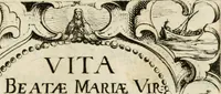 Picture 4 of 35 from Vita Beatae Mariae Virginis matris Dei, emblematibvs delineata = Vie de la bien-hevrevse Vierge Marie, mere de Diev, representée par figures emblematiques (1646), leaf 8