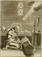 An illustration from Vita B. Ieannis Chisii Senensis Ordinis Erem. Sancti P. Augustini .. (1656)
