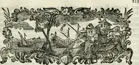 An illustration from Vita e macchine di Bartolommeo Ferracino, celebre bassanese ingegnere : colla storia del Ponte di Bassano dal medesimo rifabbrecato : illustrata da varie note riguardanti la stessa città (1754)
