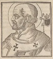 Picture 20 of 72 from Vitae romanorvm pontificvm a D. Petro vsqve ad Clementem VIII : ex Platinae historia in epitomen redactae, ac iuxta Onuphrij Paniunij eremitae augustiniani censionem ordinatae : his praeter alia accesserunt eorundem pontificum imagines ad viuum expressae, labore & industria Ioannis a Glano leodicensis incisae (1597), leaf 167