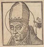 Picture 41 of 72 from Vitae romanorvm pontificvm a D. Petro vsqve ad Clementem VIII : ex Platinae historia in epitomen redactae, ac iuxta Onuphrij Paniunij eremitae augustiniani censionem ordinatae : his praeter alia accesserunt eorundem pontificum imagines ad viuum expressae, labore & industria Ioannis a Glano leodicensis incisae (1597), leaf 303