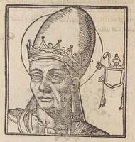 Picture 43 of 72 from Vitae romanorvm pontificvm a D. Petro vsqve ad Clementem VIII : ex Platinae historia in epitomen redactae, ac iuxta Onuphrij Paniunij eremitae augustiniani censionem ordinatae : his praeter alia accesserunt eorundem pontificum imagines ad viuum expressae, labore & industria Ioannis a Glano leodicensis incisae (1597), leaf 316