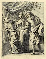 Picture 5 of 16 from Vita et historia S. Rosae a S. Maria quae nata Limae in regno Peruano 1586, obiit 1617 aetatis suae 31. : Adm. R.P. Mago. Fr. Michaeli de Toledo Proc. Gen. D. Praedic. Prov. S. Io. Bapt. in Peruvio (1672), leaf 13