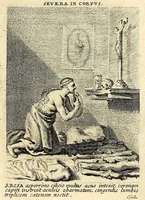 Picture 6 of 16 from Vita et historia S. Rosae a S. Maria quae nata Limae in regno Peruano 1586, obiit 1617 aetatis suae 31. : Adm. R.P. Mago. Fr. Michaeli de Toledo Proc. Gen. D. Praedic. Prov. S. Io. Bapt. in Peruvio (1672), leaf 15
