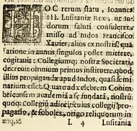 Picture 10 of 20 from Vita Ignatii Loiolae, Societatis Iesu fundatoris, : libris quinque comprehensa : in quibus initia ipsius Societatis, ad annum usq[ue] Domini 1556. explicantur. (1572), leaf 191