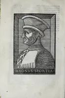 An illustration from Vita Sfortiae clariss. dvcis à Pavlo Iovio conscripta (1539)