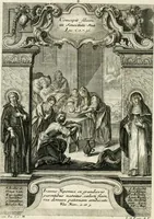 An illustration from Vita S. Joannis Nepomuceni, sigilli sacramentalis protomartyris (1730)