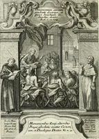 An illustration from Vita S. Joannis Nepomuceni, sigilli sacramentalis protomartyris (1730)