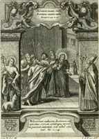 An illustration from Vita S. Joannis Nepomuceni, sigilli sacramentalis protomartyris (1730)