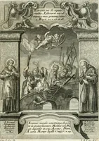 An illustration from Vita S. Joannis Nepomuceni, sigilli sacramentalis protomartyris (1730)