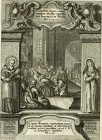 An illustration from Vita S. Joannis Nepomuceni, sigilli sacramentalis protomartyris (1730)