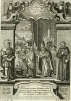 An illustration from Vita S. Joannis Nepomuceni, sigilli sacramentalis protomartyris (1730)