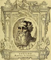 An illustration from Vite de più eccellenti pittori scultori ed architetti (1767)