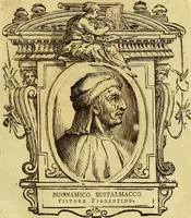 An illustration from Vite de più eccellenti pittori scultori ed architetti (1767)